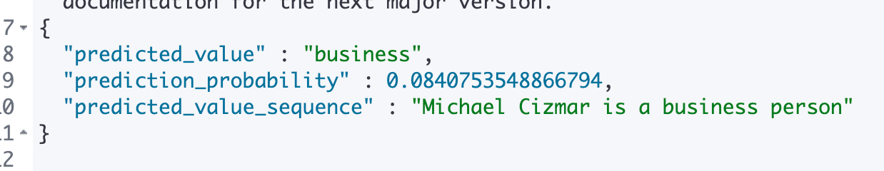 NER example Elasticsearch NLP