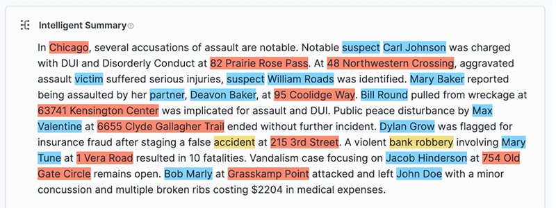 LLM summarization and entity extraction